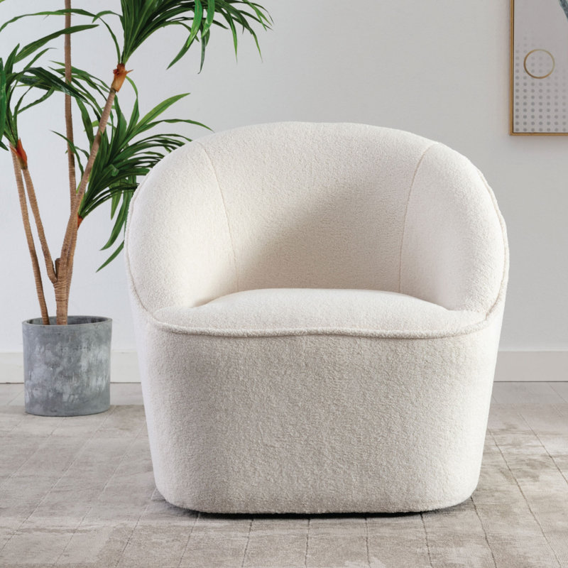 Latitude Run® Deshaune 30'' Wide Swivel Barrel Chair & Reviews Wayfair